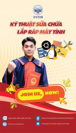 NGÀNH KỸ THUẬT SỬA CHỮA, LẮP RÁP MÁY TÍNH: HỌC NHANH – THU NHẬP ỔN ĐỊNH