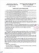 THÔNG BÁO TUYỂN SINH ĐẠI HỌC MỞ HÀ NỘI – NĂM 2026